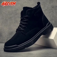 platforms mens shoes fashion luxury military boots high top man sneaker luxury hiking boots lace up safety shoe for men new b18