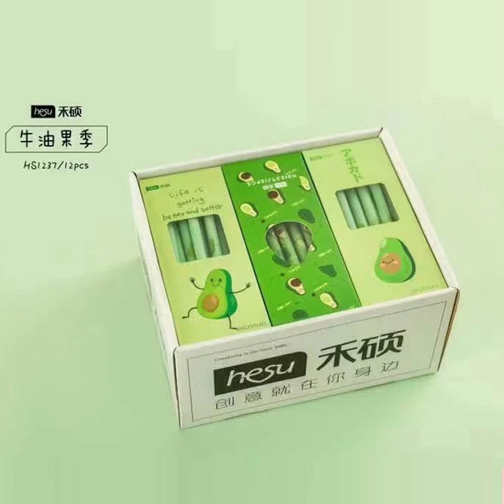 12 шт. гелевая ручка авокадо сезон фрукты чернильная рекламный подарок