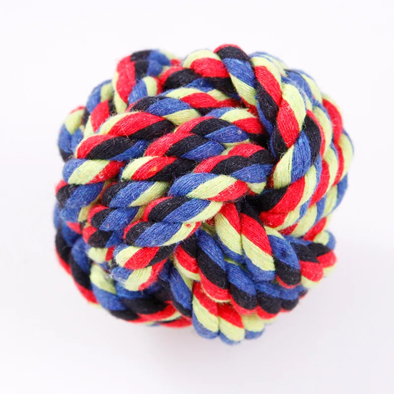 Игрушки-мячи для собак хлопковая веревка игрушки чистки зубов маленьких и