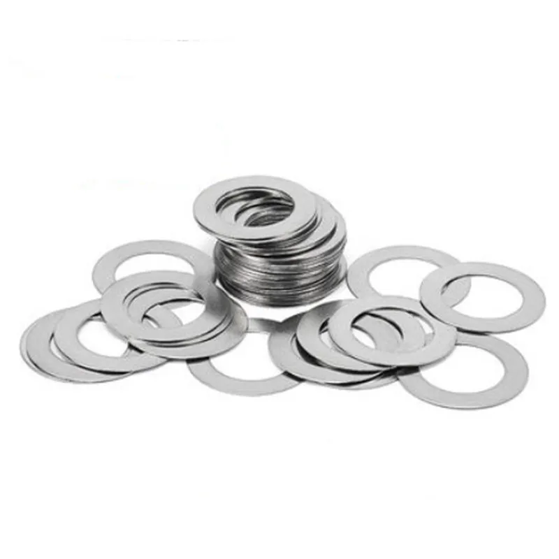 50/100PCS M3 M4 M5 Stainless steel Flat Washer High precision Ultrathin Adjusting gasket Ultra thin shim  0.1 0.2 0.3 0.5 1mm images - 6