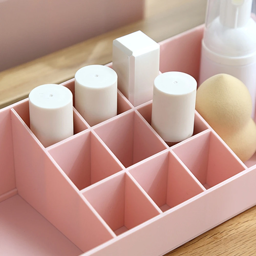 Двухслойный держатель для макияжа с ящиком многофункциональные настольные