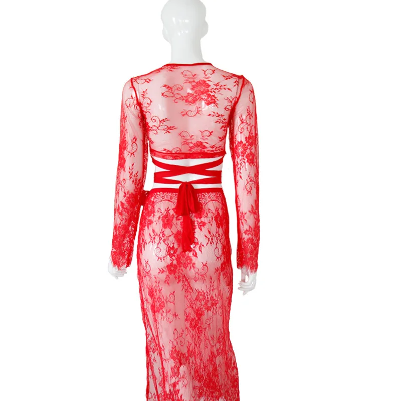 Long Sleepshirts Fashion Gowns Lace Sexy Sleepwear Lingerie Plus Size Nightgown Night Dress Womens Clothing Big size For Sex | Женская