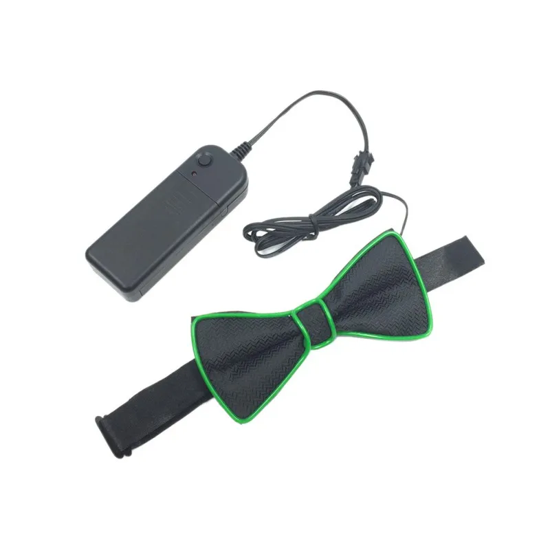 Креативный светящийся галстук-бабочка унисекс со светодиодами без косточек