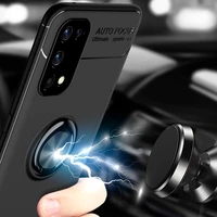 for oppo realme x7 7 6 5 3 pro car magnetic ring stand holder case for realme 7i 6i 5i c17 c15 c12 c11 c2 c3 soft tpu back cover