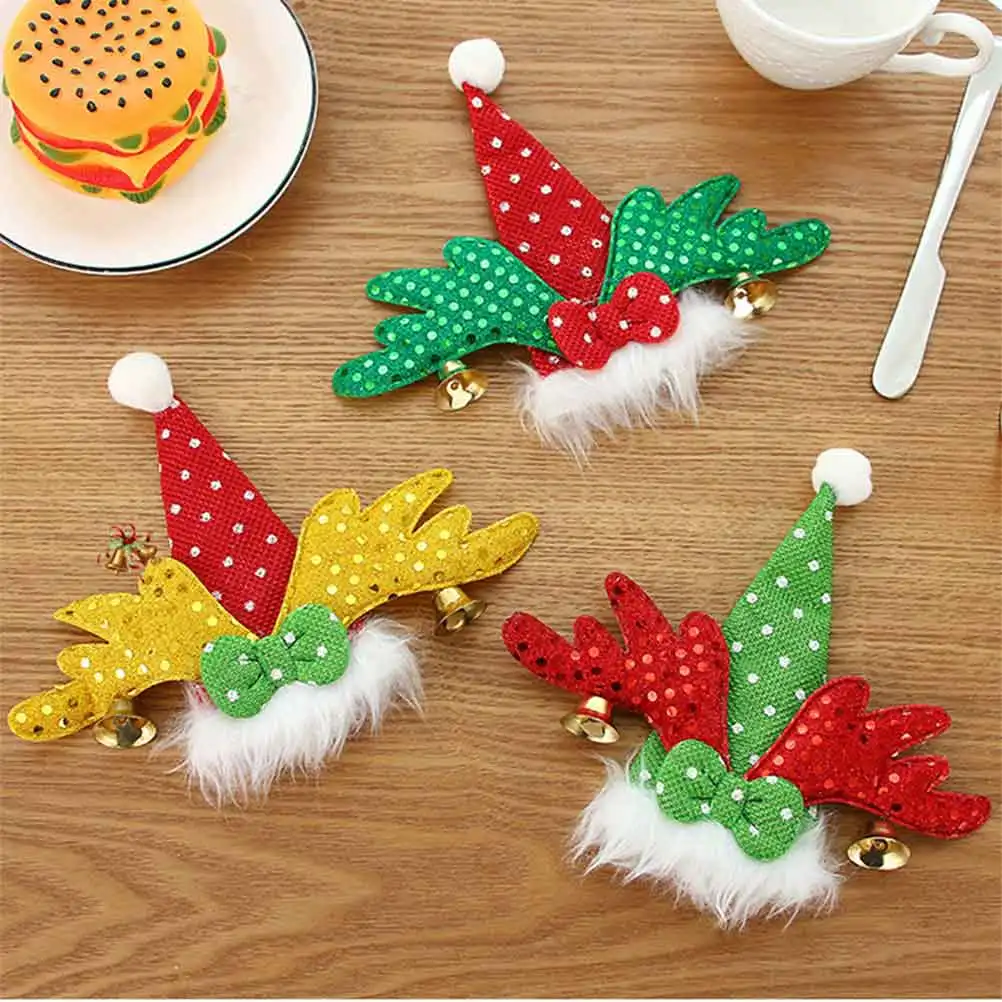 3 шт. Рождественские Сумки для столовых приборов держатели вилок рождественские