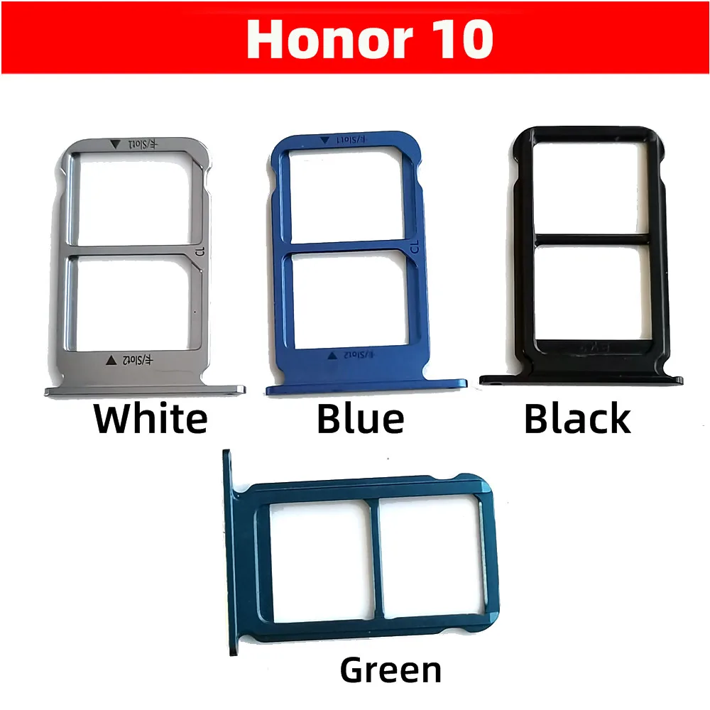 Для Huawei Honor 10 сим лоток sim-карты Слот держатель Sim карты SD сменный слота Запчасти -