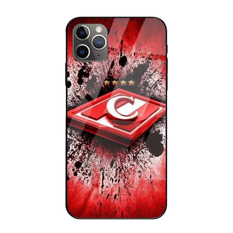 

0 Russian Spartak Moscow Football Phone Case Tempered Glass For Iphone 6 6s 7 8 Plus XR X XS 11 12 Pro Max