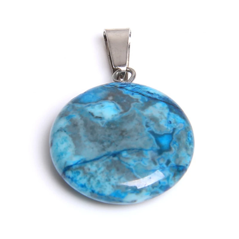 1 шт. круглые подвески из натурального камня Круглые тоновые кварцевые