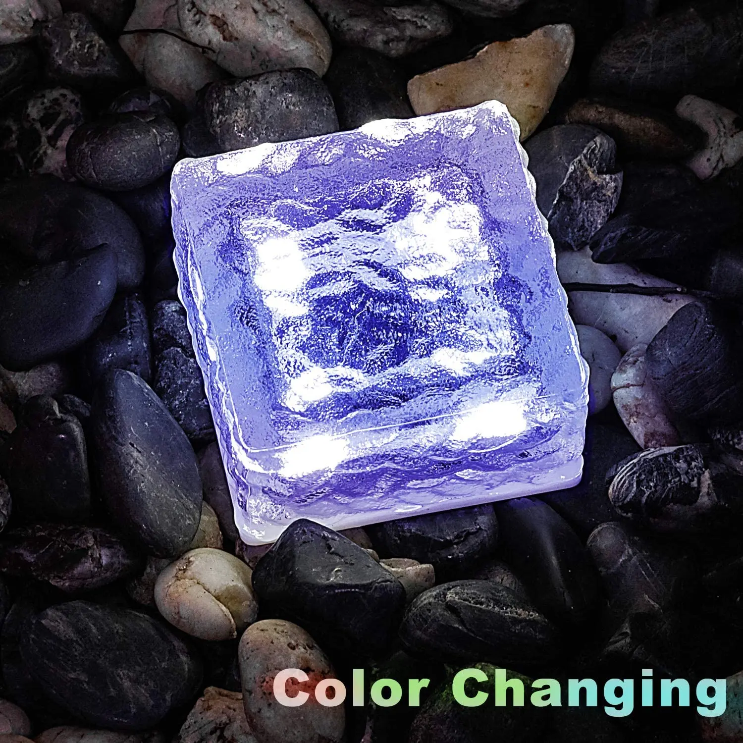 Goede Solar Tuinverlichting Outdoor Decoratieve-Glas Baksteen Ice Cube Led Licht Voor Pathway, Oprit, Lanscape, Achtertuin, Patio