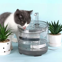 euus plug 1 8l transparent cat water fountain automatic circulating water dispenser cat kitten dog puppy pet drinking product