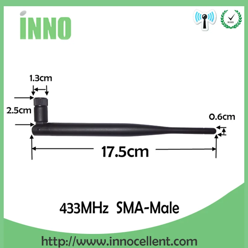 20pcs 433Mhz Antenna 5dbi SMA Male Connector antena 433 mhz directional antenne waterproof antennas Aerial Wireless Repeater | Мобильные