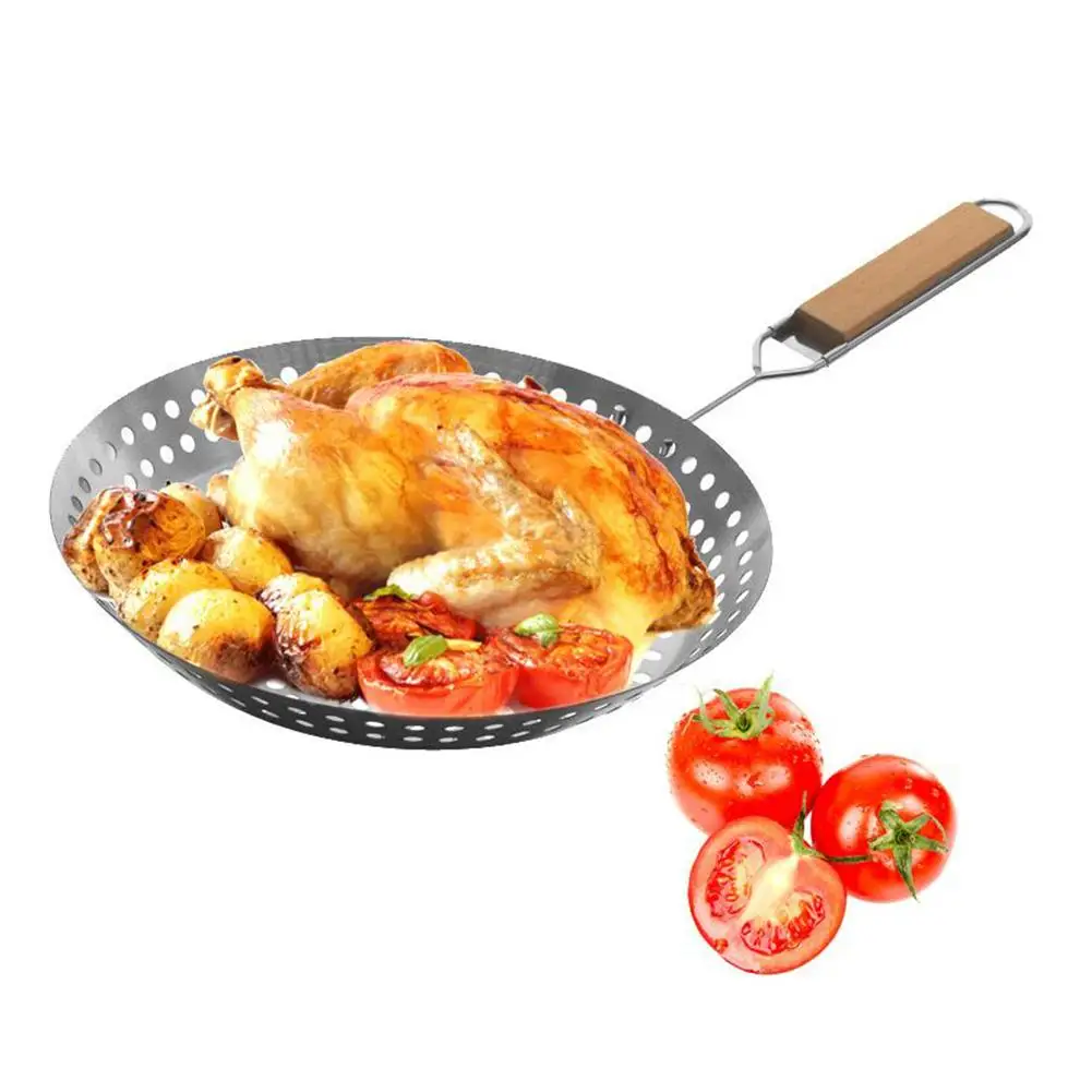 Инструмент для барбекю жареная стойка курицы круглая утечка отверстие лоток