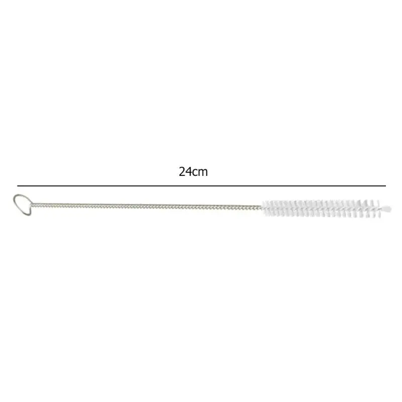 Reusable Straw Cleaning Brushes Stainless Steel Straw Cleaning Brush Bar Home Drinking Pipe Straws Washer Kitchen Accessories