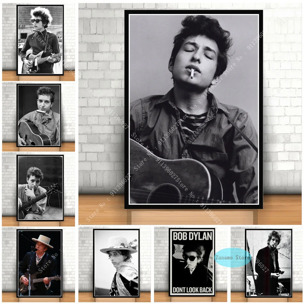 ZT953 Новое изображение Боба Дилана курящего музыканта, звезды поп-сцены, печать плаката на холсте для живой комнаты, картина стены в стиле винтаж для домашнего декора.