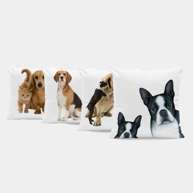 Милая популярная наволочка для собаки с животными Beagle Shih Tzu Dog Boston Terrier