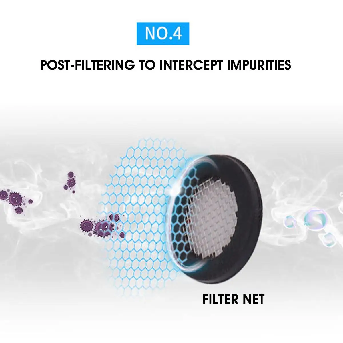 

4 Layers Filtration Faucet Bath Water Purifier Shower Front Filter Water Filter Water Treatment Health Softener Chlorine Removal