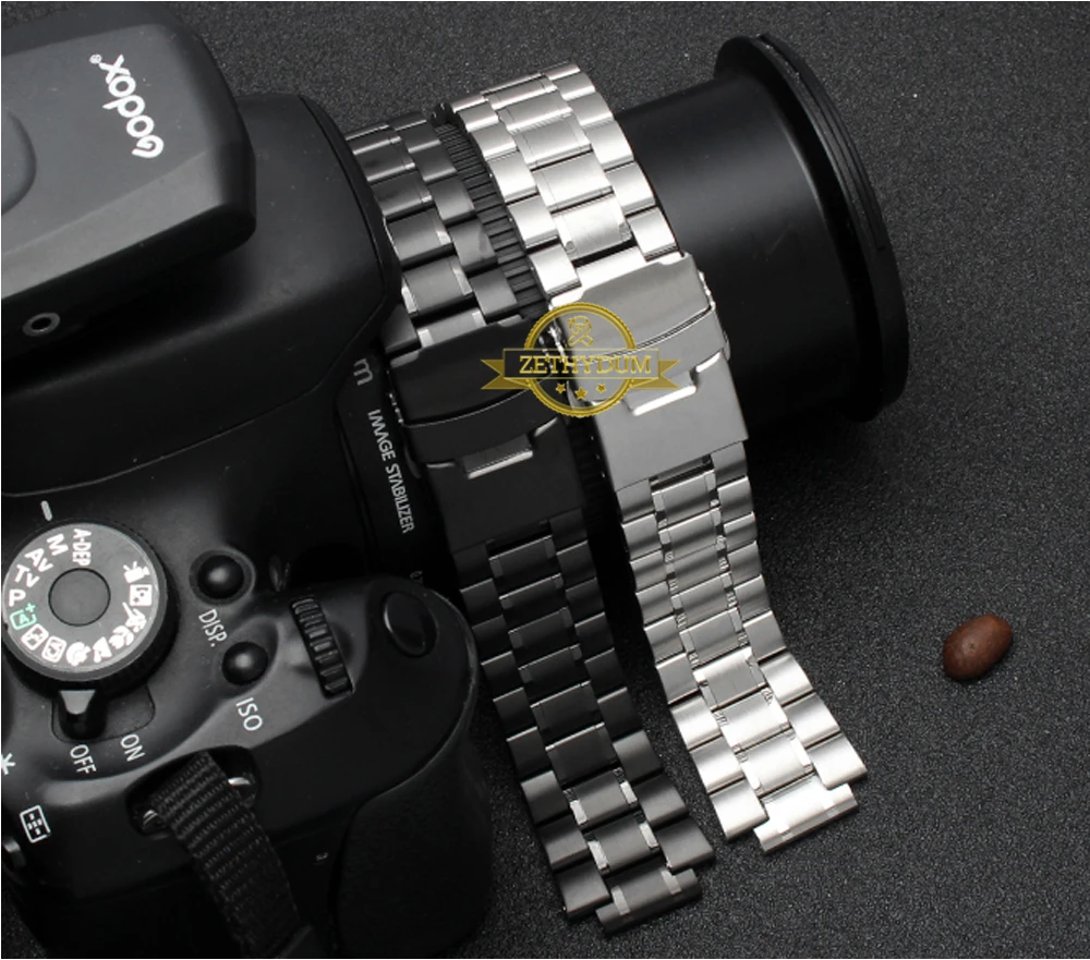 Твердый ремешок из нержавеющей стали для часов timex T2N720 T2N721 T2N739 ремешок для часов серебристый черный браслет 24*16 мм металлический ремешок для часов