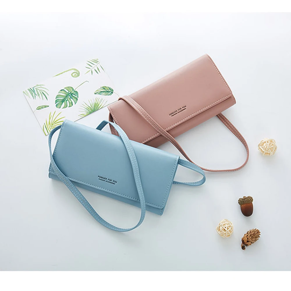 Многофункциональная женская сумка на плечо стильный минималистичный кошелек