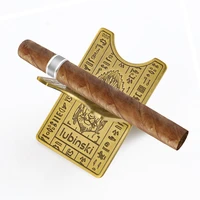 lubinski rubinski cigar holder portable metal pure copper mini travel cigar display stand personality bracket smoking accessory