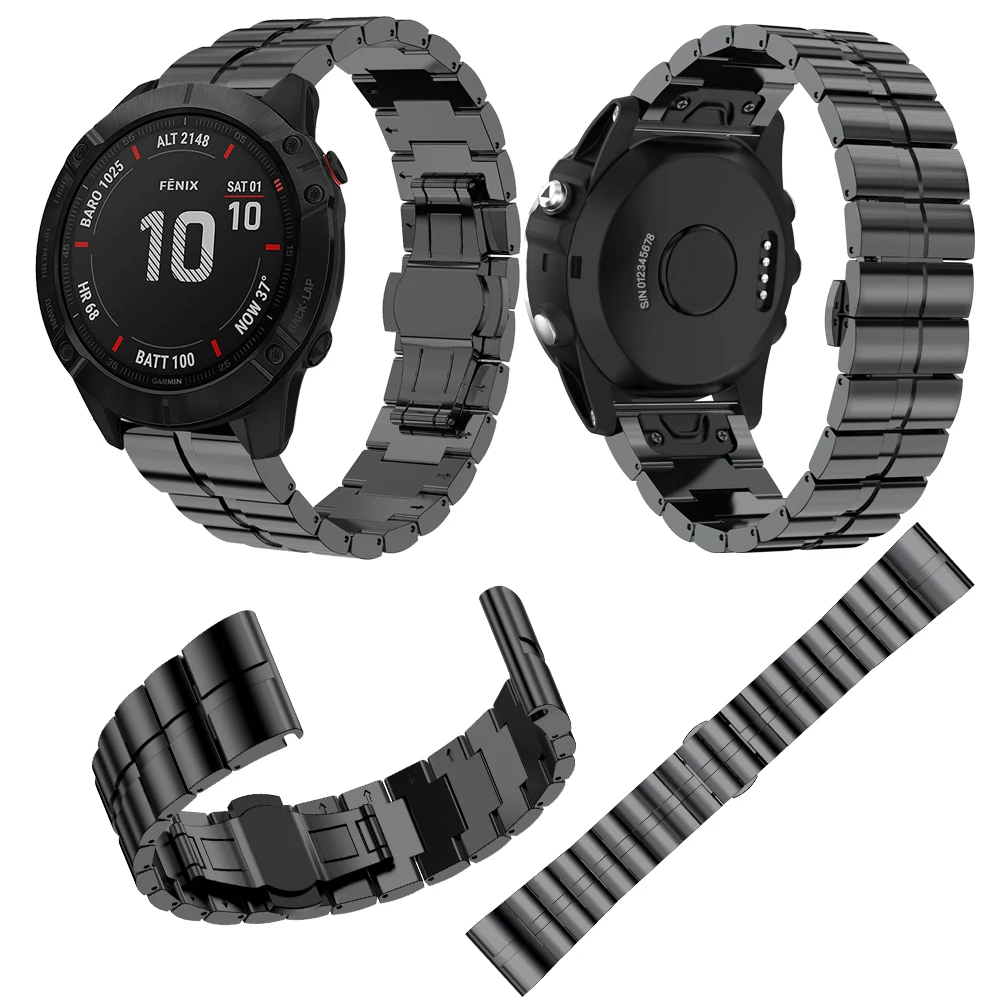 

Для Garmin Fenix 5 6 935 S60 5X 6X pro 3 3HR быстрая разборка металлический ремешок классический ремешок умные часы аксессуары браслет