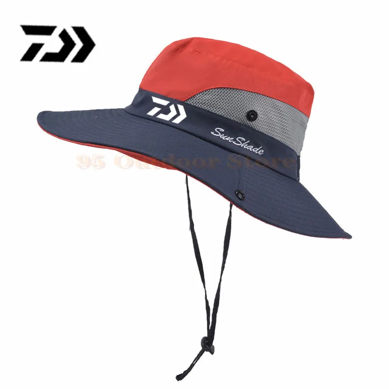 

DAIWA New Foldable Bucket Hat Fishing Cap Summer Sun Protection Anti-UV Hat Sunhat For Men Fisherman Hats Quick-dry Men's Hat