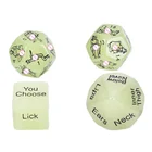 4 шт. забавные Акриловые Кубики кубик любви секс кости любовь игра игрушка подарок для пары