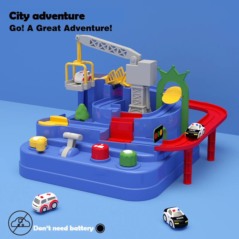 Развивающие игрушки для детей набор гоночного трека автомобиль приключенческая