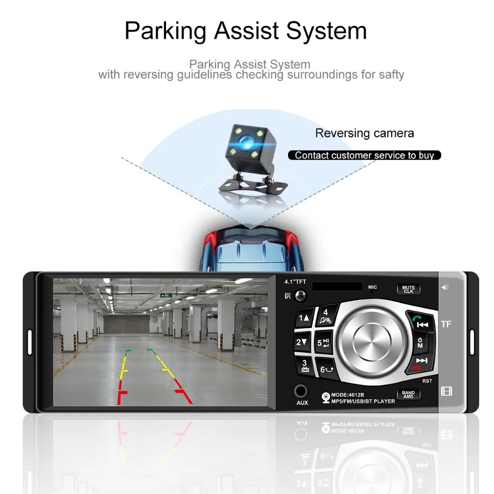 Автомагнитола 1 DIN 12 В автомобильная аудиосистема стерео Мультимедийный Плеер