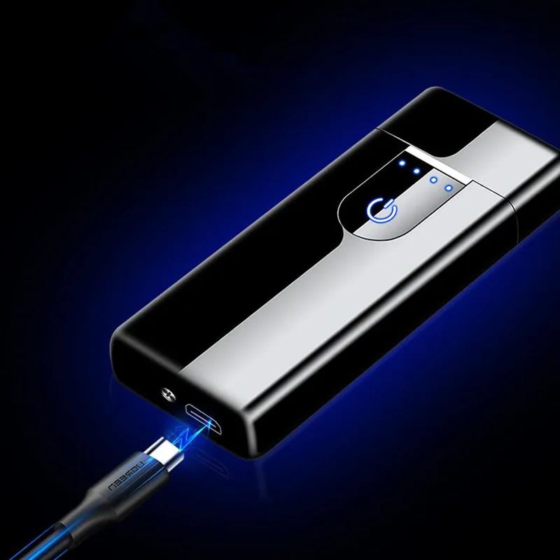 Новинка креативная плазменная зажигалка с сенсорным выключателем USB зарядкой