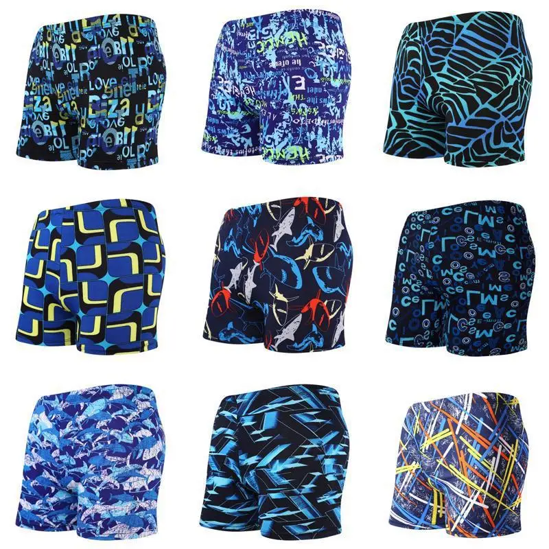 

Best Highest Wave Cool Color Men's Swimwear Adult Boxer Sexy Floral Large Medium Swimwear Swimwear