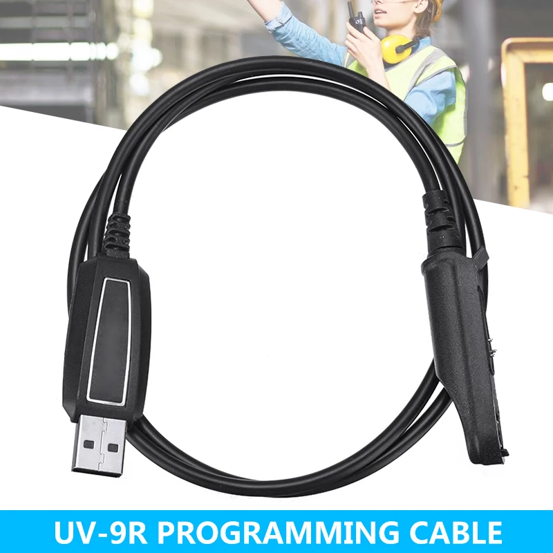 

1pc USB Walkie Talkie Programming Cable Cord CD for BF-UV9R BF-UV9R Plus BF-A58 BF-9700 BF-S58 BF-N9 Walkie Talkie Radio Parts
