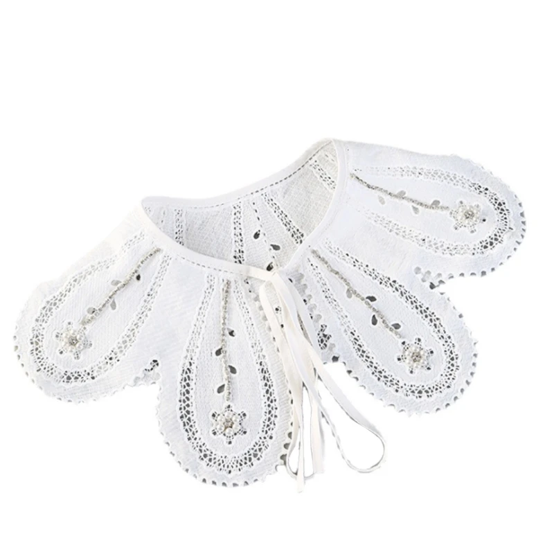 896E Женская шаль в Корейском стиле с вырезами и лепестками искусственный воротник