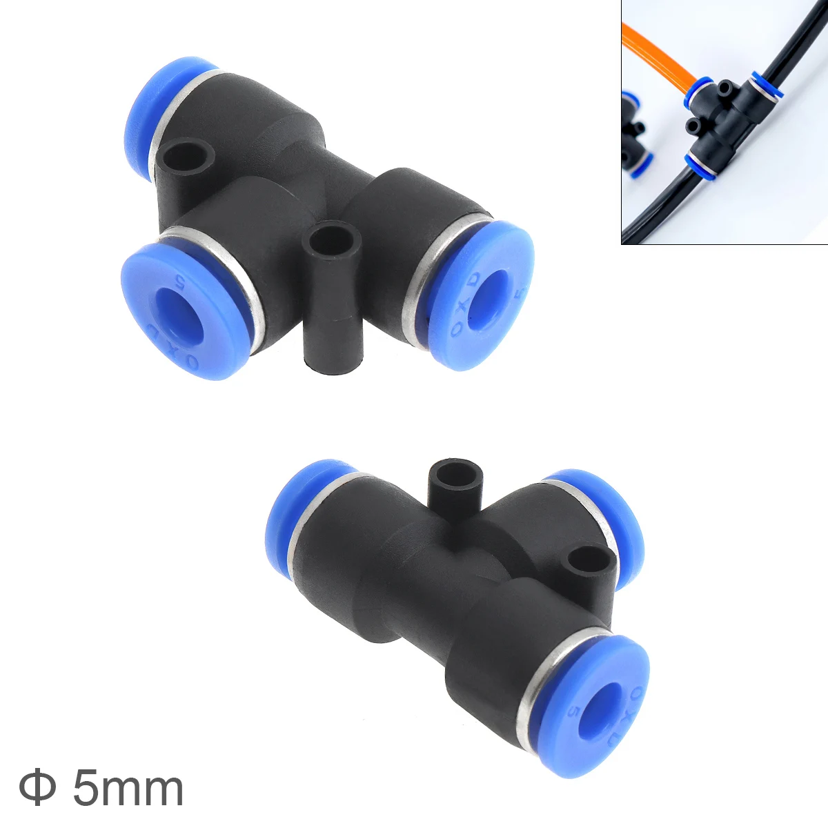 Трехсторонний пневматический быстроразъемный Т образный Фиттинг для