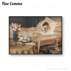 Bookworm Hermann Fenner Behmer репродукция печать ВИНТАЖНЫЙ ПЛАКАТ холст печать Настенная картина Antqie копия Декор для дома подарок