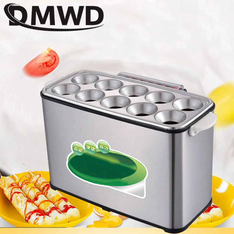 DMWD Коммерческая запеченная машина для приготовления яиц и колбасы, машина для выпечки хот-догов, машина для приготовления омлета, завтрака, яиц, роллов, Omelette Master 110 В 220 В, ЕС, США