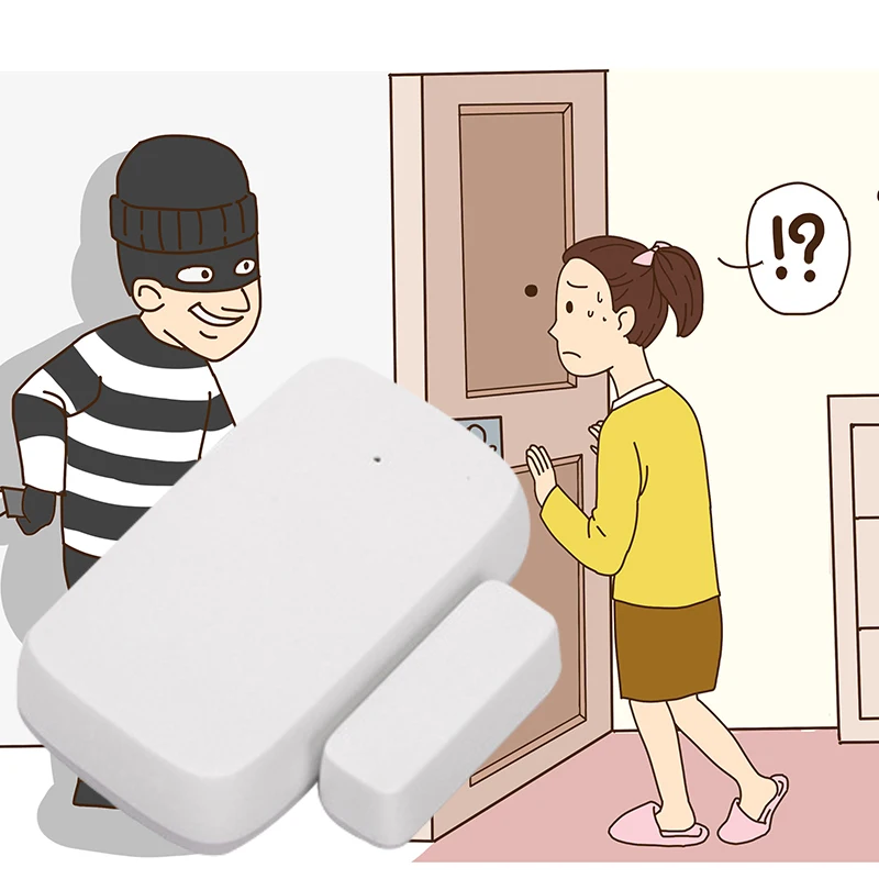 

Умный датчик двери Tuya ZigBee, детекторы открытия/закрытия дверей, магнитный переключатель, датчик окон, сигнализация для домашней безопасност...