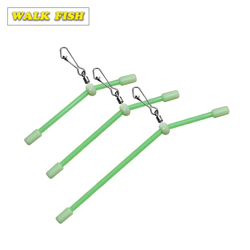 

Walk Fish New 5pcs Fishing Hooked Balance plastic head Snaps with Strong pin Sea Hook Lure Connector Fishing Line Pesca