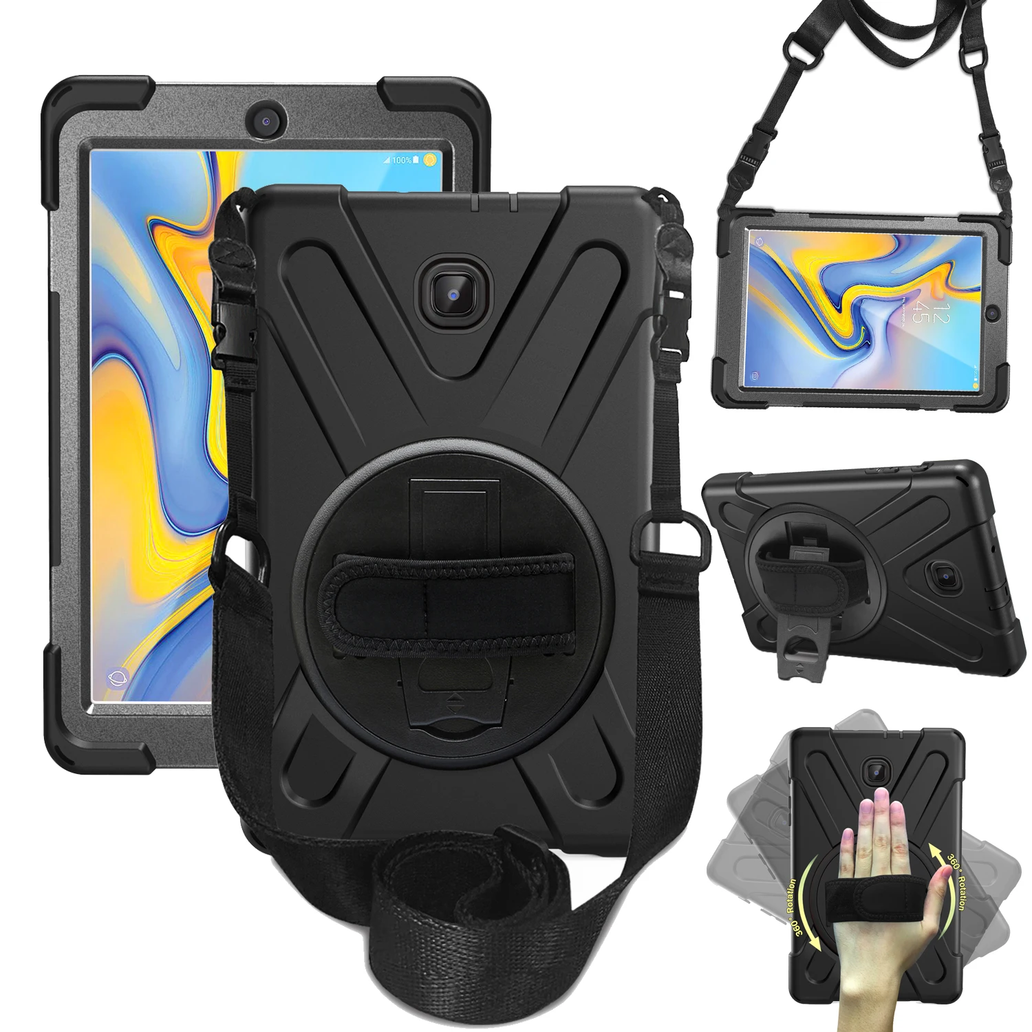 Для Samsung Galaxy Tab A 8 0 2018 T387 планшеты дети Безопасный противоударный Heavy Duty Силикон + PC