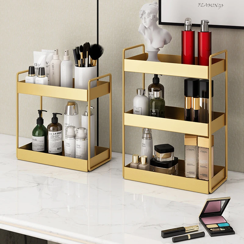 

Cosmetic Storage Rack Multi Layers Sundries Organizers Jewelry Makeups Desktop Storage Shelf Bathroom Kitchen Accessories