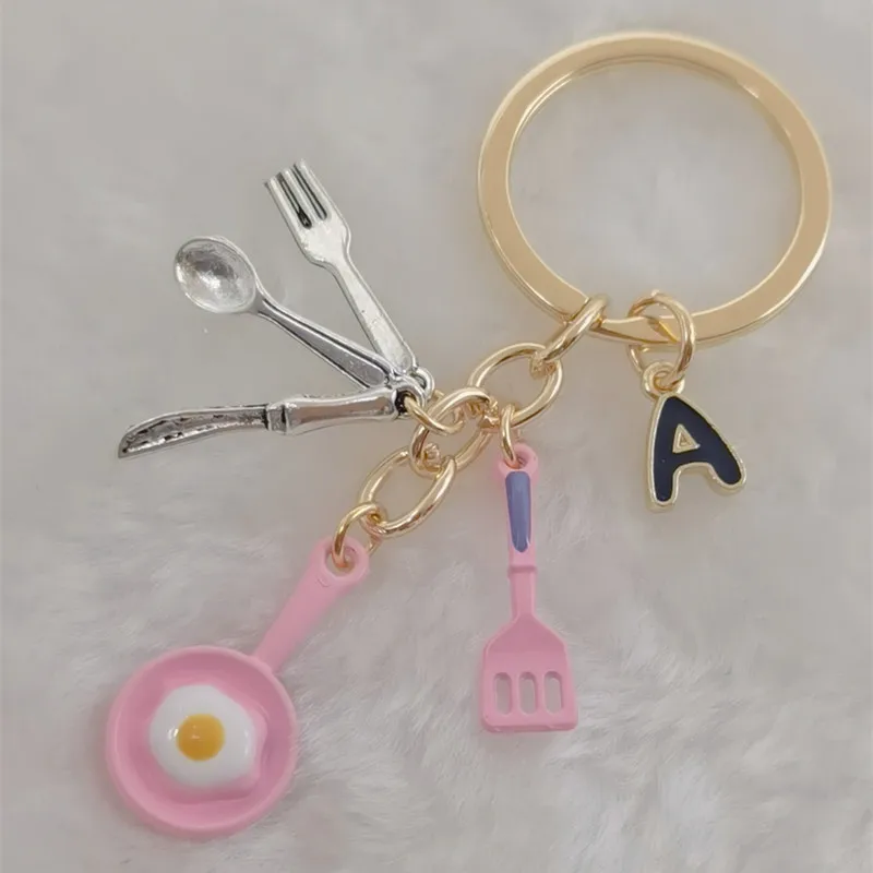 Брелок шеф-повара сковорода для жарки яиц симпатичный брелок игрушка подарок