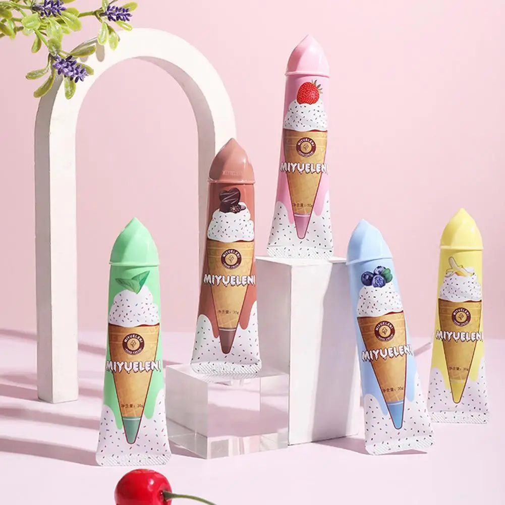 

30g Ice Cream Hand Cream Plant Extract Fragrance Non-greasy Nourishing Refreshing Anti-cracking Moisturizing Care Cream Han L1G4