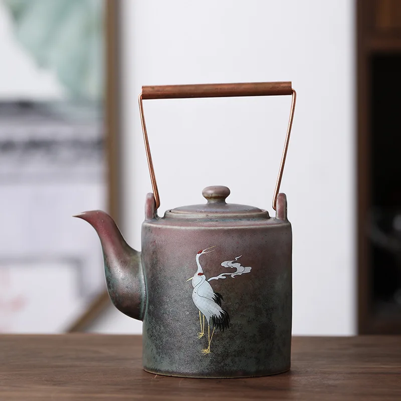 

Грубая керамическая чайная чашка дан Ху Лян Шуй Ху ретро минималистский чайный горшок козловая старая керамическая чайная чашка