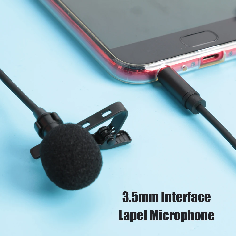

Universal Portable Mobile Phone Mic Microphone Hands Free Clip on Mini Audio Mic for Camera Computer Laptop Phone