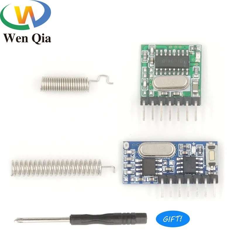 433Mhz RF Wireless Receiver and Transmitter Remote Control Switch Learning Code Module 4 Ch output With Button For Diy | Обустройство