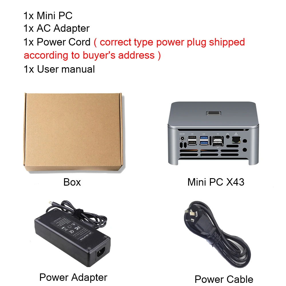 

Mini PC Intel Core i9 9880H i7 9850H i5 9400H 8-Cores 2xDDR4 M.2 NVME SSD HDMI DP 4K Type-C 5*USB 2.4/5.0G WiFi BT4.0 Windows 10
