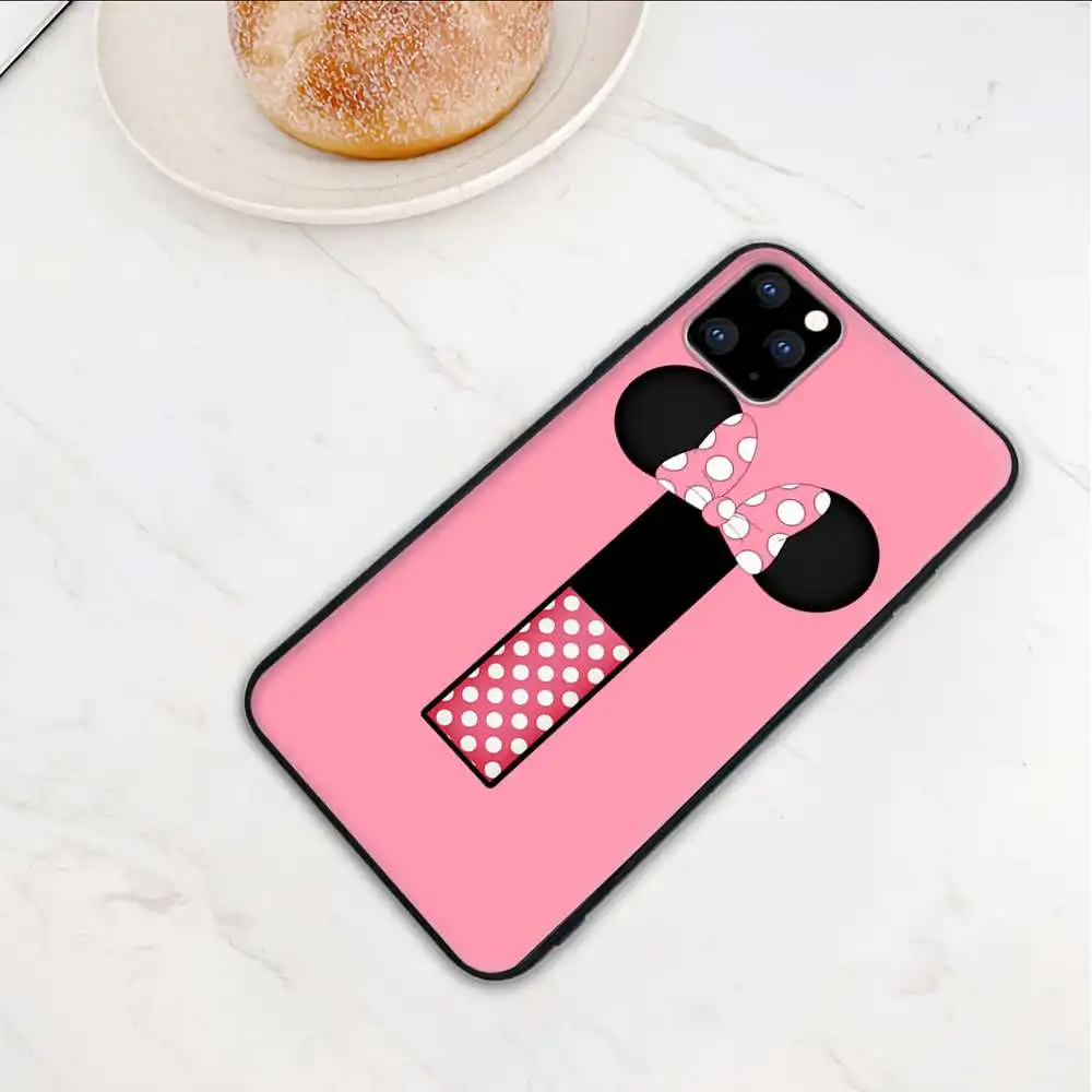 

Black Letters With Bows Mobile Telephone Case Cover For Samsung Galaxy S20 Ultra S10 Lite 2020 S9 S8 Plus S7 Edge