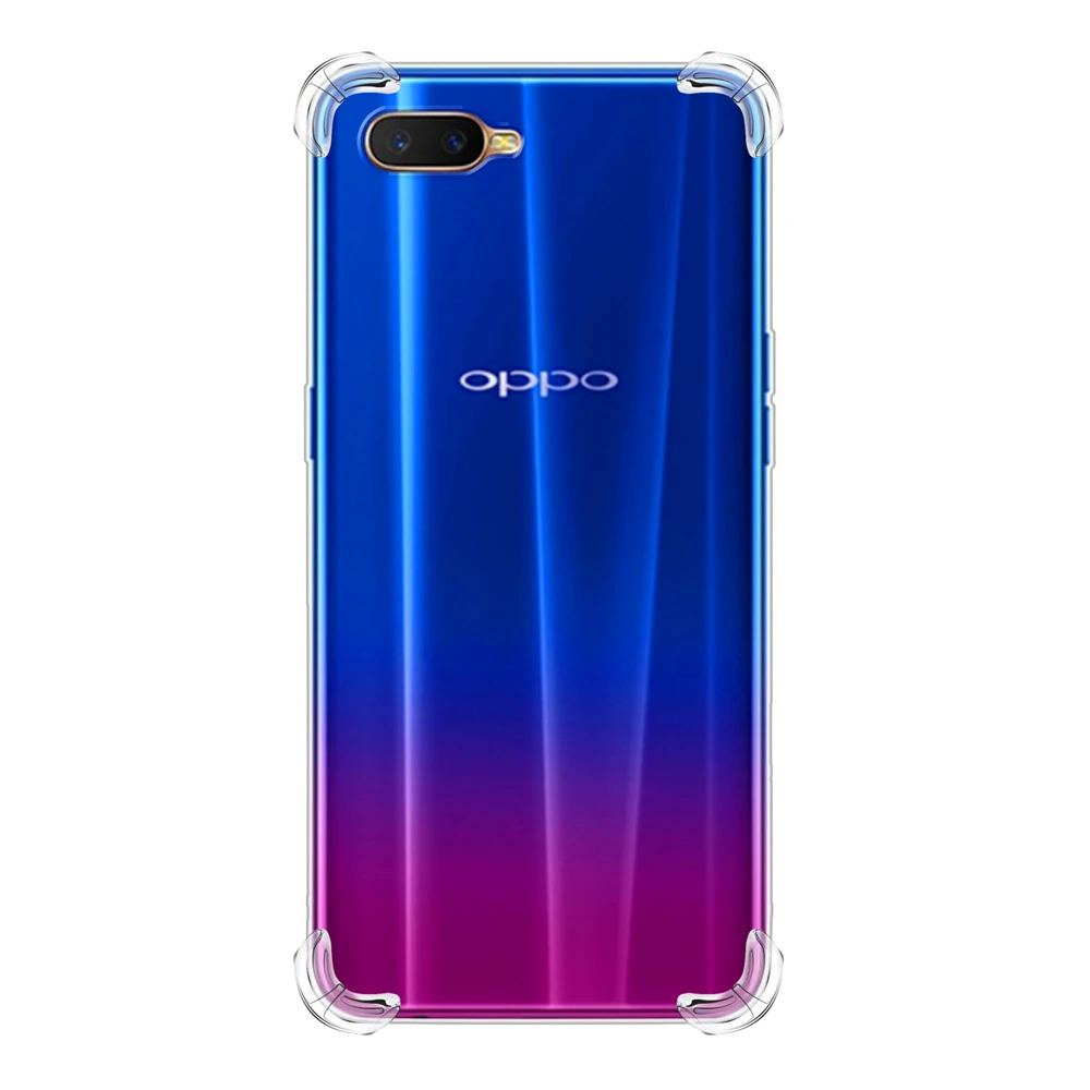 For Oppo K1 R9 R15 F5 A83 A7 A5 Back Case Ultra Slim Fit Transparent Soft TPU Phone Anti-Scratch Protective Cover with Lanyard |
