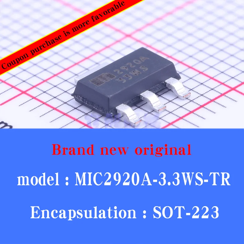 

20/pcs Lot New original MIC2920A-3.3WS-TR 2920A (LDO) linear regulator IC chip