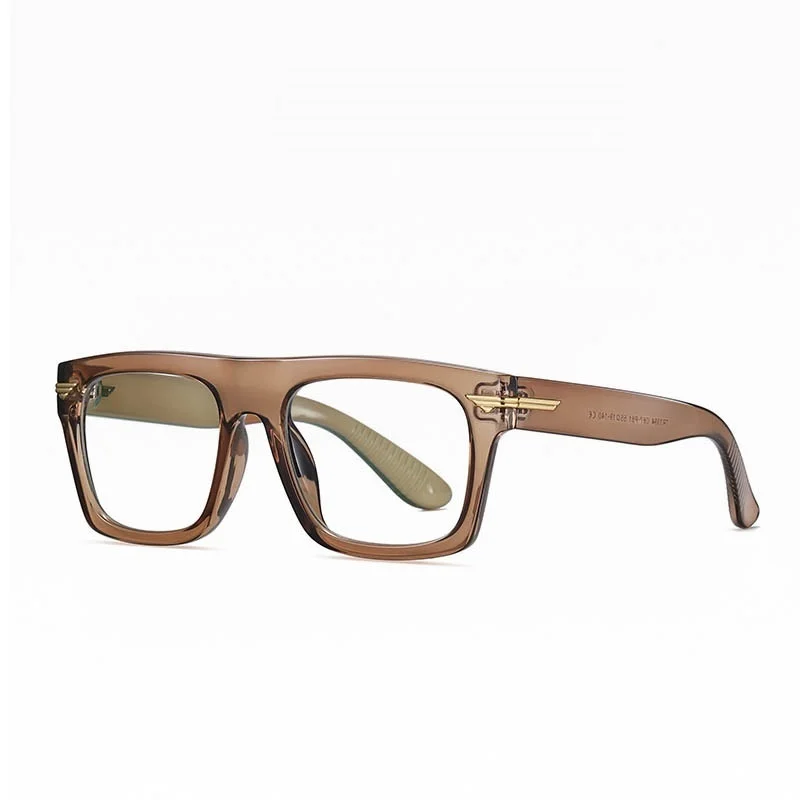Брендовые винтажные очки с квадратными прозрачными линзами Известный Дизайн