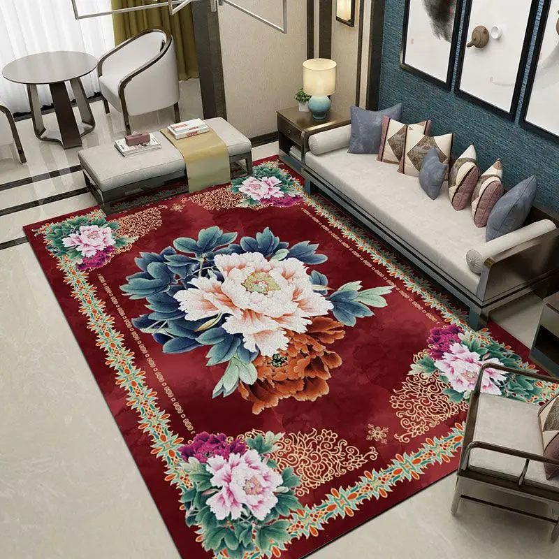 

Luxurious Nordic Style Personalized Art Large Carpet Floor Mat Door Mat Anti-slip Mat Bedroom Living Room Home Decoration